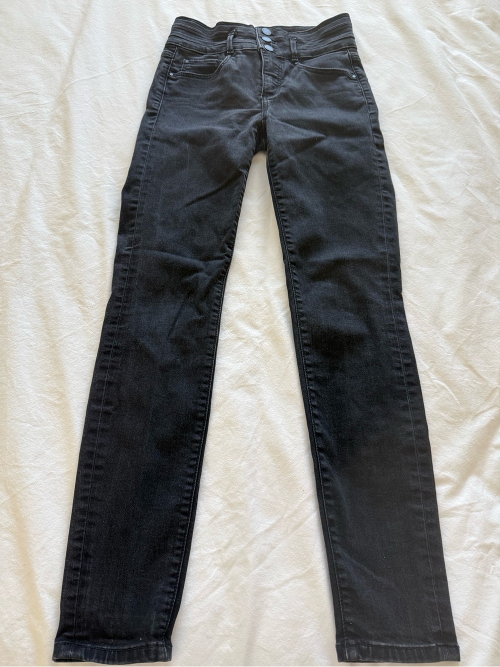Ann Taylor Black High-Rise Skinny Jeans